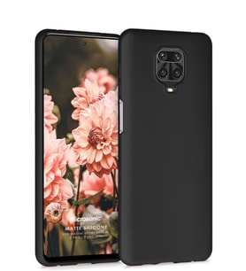 Matte Silicone Xiaomi Redmi Note 9S Kılıf (Siyah)