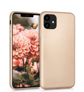 Microsonic Matte Silicone Apple iPhone 11 (6.1'') Kılıf (Gold)