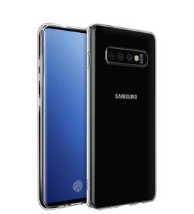 Microsonic Samsung Galaxy S10 Plus Kılıf Transparent Soft (Beyaz)
