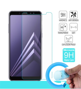 Microsonic Samsung Galaxy A8 Plus 2018 Nano Cam Ekran koruyucu Kırılmaz film (Beyaz)
