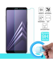 Microsonic Samsung Galaxy A8 Plus 2018 Nano Cam Ekran koruyucu Kırılmaz film (Beyaz)