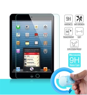 Microsonic Nano Cam Ekran koruyucu Apple iPad Mini & iPad Mini 2 & iPad Mini 3 Kırılmaz film (Beyaz)