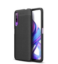 Microsonic Huawei P Smart Pro Kılıf Deri Dokulu Silikon (Siyah)