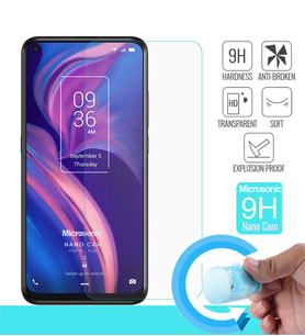 Microsonic TCL Plex Nano Cam Ekran Koruyucu (Beyaz)