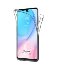 Microsonic Xiaomi Mi 9 Lite Kılıf 6 tarafı tam full koruma 360 Clear Soft (Beyaz)