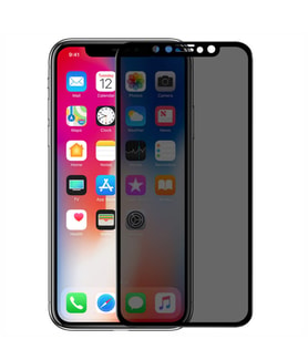 Microsonic Apple iPhone X Privacy 5D Gizlilik Filtreli Cam Ekran Koruyucu (Siyah)
