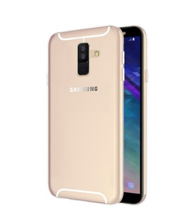 Microsonic Samsung Galaxy A6 Plus 2018 Kılıf Transparent Soft (Beyaz)