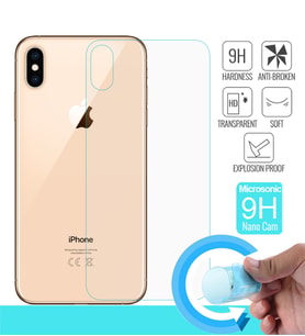 Microsonic Apple iPhone XS Max (6.5'') Arka Nano Cam Ekran koruyucu (Beyaz)