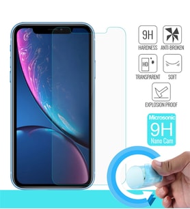 Microsonic Apple iPhone XR (6.1'') Nano Cam Ekran koruyucu Kırılmaz film (Beyaz)