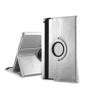 Microsonic 360 Rotating Stand Deri Kılıf iPad 5 Air (Gümüş)