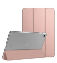 Samsung Galaxy Tab S6 Lite 10.4" P610 Kılıf Slim Translucent Back Smart Cover (Rose)