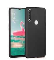Microsonic Matte Silicone Oppo A31 Kılıf (Siyah)