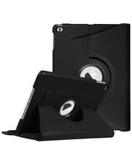 Microsonic Apple iPad 9.7 2018 (A1893-A1954) Kılıf 360 Dönerli Stand Deri (Siyah)