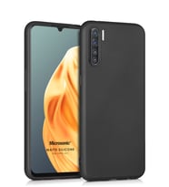 Microsonic Matte Silicone Oppo A91 Kılıf (Siyah)