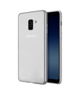 Microsonic Samsung Galaxy A8 Plus 2018 Kılıf Transparent Soft (Beyaz)