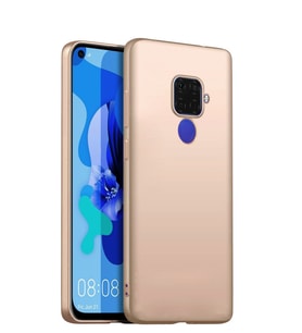 Microsonic Matte Silicone Huawei Mate 30 Lite Kılıf (Gold)