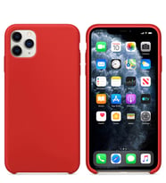 Microsonic Apple iPhone 11 Pro Max (6.5'') Kılıf Liquid Lansman Silikon (Kırmızı)