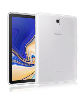 Microsonic Samsung Galaxy Tab A 10.5'' T590 Kılıf Transparent Soft (Beyaz)
