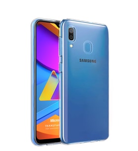 Microsonic Samsung Galaxy M10s Kılıf Transparent Soft (Beyaz)