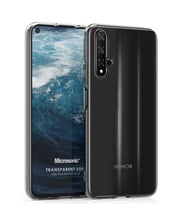 Microsonic Huawei Nova 5T Kılıf Transparent Soft (Beyaz)