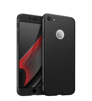 Microsonic Apple iPhone 8 Kılıf Double Dip 360 Protective (Siyah)