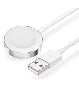 Microsonic Apple Watch Series 5 40mm Masaüstü Manyetik Şarj Cihazı (Beyaz)