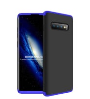 Microsonic Samsung Galaxy S10 Plus Kılıf Double Dip 360 Protective (Mavi)