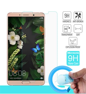 Microsonic Huawei Mate 10 Nano Cam Ekran koruyucu Kırılmaz film (Beyaz)