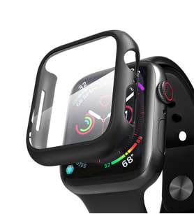Microsonic Apple Watch Series 3 42mm Kılıf Matte Premium Slim WatchBand (Siyah)