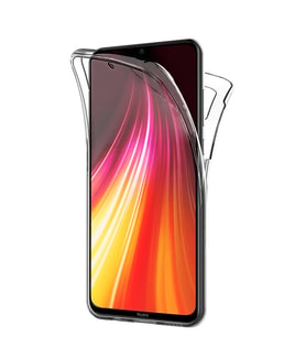 Microsonic Xiaomi Redmi Note 8 Kılıf 6 tarafı tam full koruma 360 Clear Soft (Beyaz)