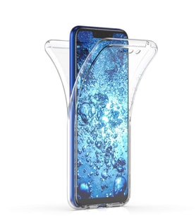 Microsonic Huawei Mate 20 Lite Kılıf 6 tarafı tam full koruma 360 Clear Soft (Beyaz)