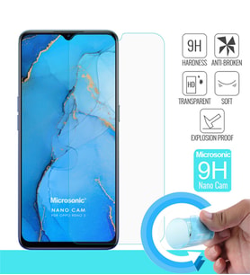 Microsonic Oppo Reno 3 Nano Cam Ekran Koruyucu (Beyaz)
