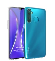 Microsonic Realme 5 Pro Kılıf Transparent Soft (Beyaz)