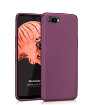 Microsonic Matte Silicone Realme C2 Kılıf (Mor)