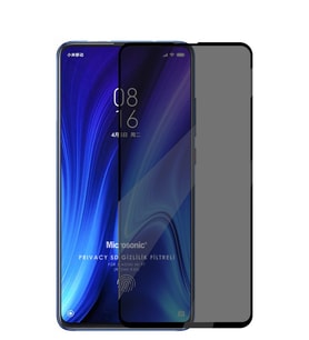 Microsonic Xiaomi Mi 9T Privacy 5D Gizlilik Filtreli Cam Ekran Koruyucu (Siyah)