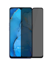 Oppo Reno 3 Privacy 5D Gizlilik Filtreli Cam Ekran Koruyucu (Siyah)