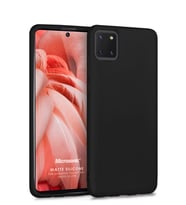 Microsonic Matte Silicone Samsung Galaxy Note 10 Lite Kılıf (Siyah)