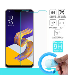 Microsonic Asus Zenfone 5Z (6.2'') ZS620KL Nano Cam Ekran koruyucu Kırılmaz film (Beyaz)