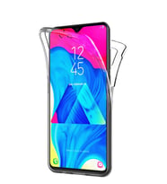 Microsonic Samsung Galaxy M10 Kılıf 6 tarafı tam full koruma 360 Clear Soft (Beyaz)
