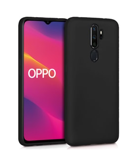 Microsonic Matte Silicone Oppo A9 2020 Kılıf (Siyah)
