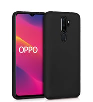 Microsonic Matte Silicone Oppo A9 2020 Kılıf (Siyah)