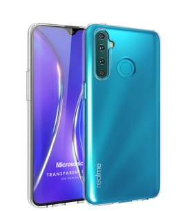 Microsonic Realme 5i Kılıf Transparent Soft (Beyaz)