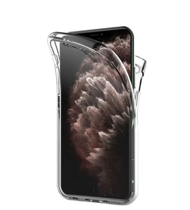 Microsonic Apple iPhone 11 Pro Max (6.5'') Kılıf 6 tarafı tam full koruma 360 Clear Soft (Beyaz)