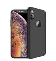 Microsonic Apple iPhone XS Max (6.5'') Kılıf Double Dip 360 Protective (Siyah)