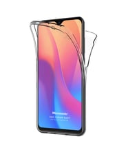 Microsonic Xiaomi Redmi 8A Kılıf 6 tarafı tam full koruma 360 Clear Soft (Beyaz)
