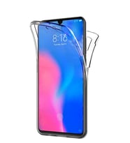 Microsonic Xiaomi Mi 9 Kılıf 6 tarafı tam full koruma 360 Clear Soft (Beyaz)
