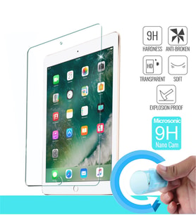 Microsonic Apple iPad Pro 9.7 2017 Nano Cam Ekran koruyucu Kırılmaz film (Beyaz)