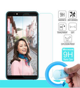 Microsonic Vestel Venüs Z20 Nano Cam Ekran koruyucu Kırılmaz film (Beyaz)