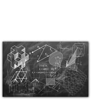 Ahşap Tablo Geometri