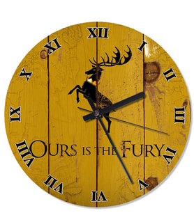 Baratheon Game Of Thrones Özel Tasarım Duvar Saati
